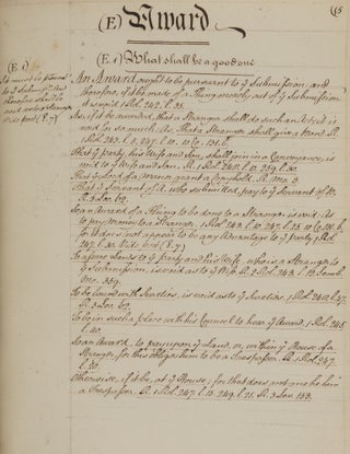 Three 18th Century English Legal Manuscripts.