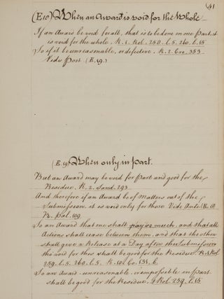 Three 18th Century English Legal Manuscripts.