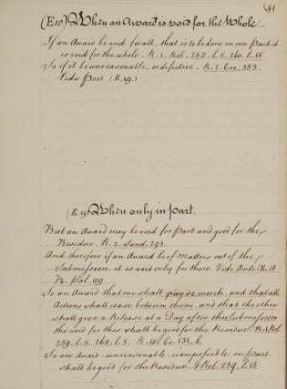 Three 18th Century English Legal Manuscripts.