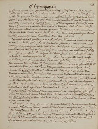 Three 18th Century English Legal Manuscripts.