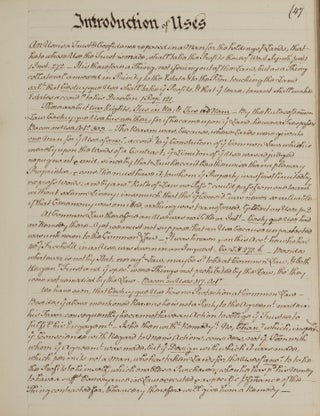 Three 18th Century English Legal Manuscripts.
