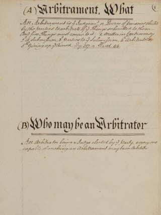 Three 18th Century English Legal Manuscripts.