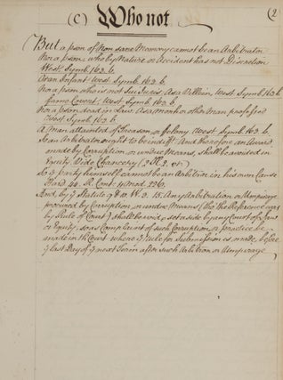 Three 18th Century English Legal Manuscripts.