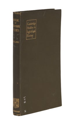 Item #87045 A Manual of Year Book Studies. William Craddock Bolland