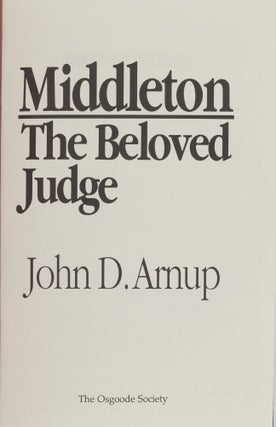 Middleton: The Beloved Judge.
