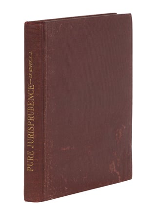 Item #87182 Outlines of Pure Jurisprudence. Francis P. LeBuffe
