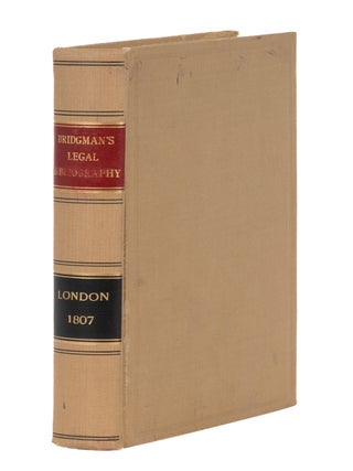 A Short View of Legal Bibliography, Containing Some Critical...