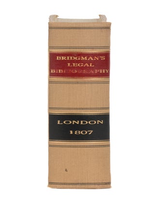 A Short View of Legal Bibliography, Containing Some Critical...
