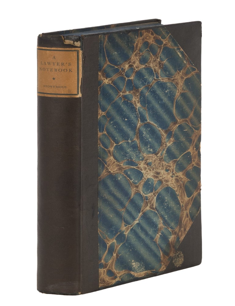 Item #87189 A Lawyer's Notebook. E. S P. Haynes, Alec Waugh, introduction.