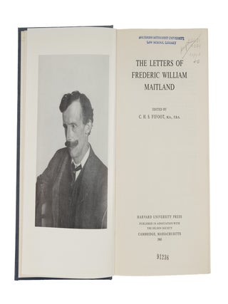 The Letters of Frederic William Maitland.