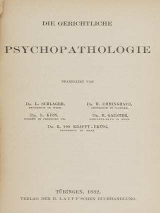 Handbuch der Gerichtlichen Medicin.