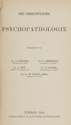 Handbuch der Gerichtlichen Medicin.