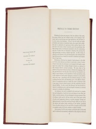 The Cyclopedic Law Dictionary Defining Terms and Phrases of American..