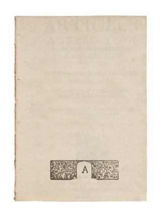 Item #87290 Articles Agreed Upon by the Archbishops and Bishops of Both. Church of England