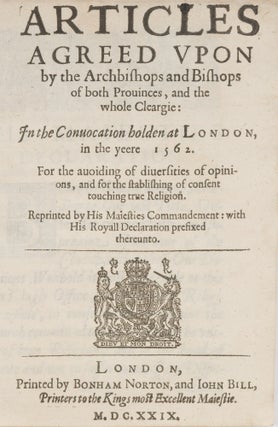 Articles Agreed Upon by the Archbishops and Bishops of Both...
