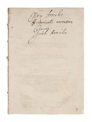 Item #87291 Articles of Religion, Agreed Upon by The Archbishops, and Bishops. Church of Ireland