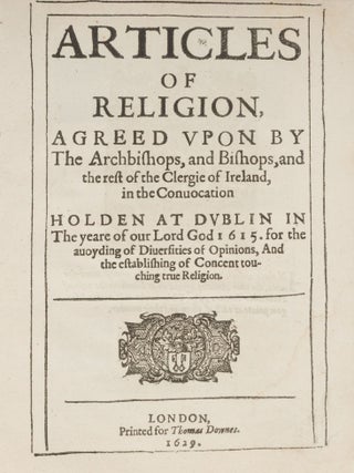 Articles of Religion, Agreed Upon by The Archbishops, and Bishops...